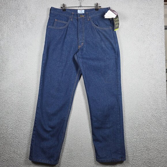 Tyndale FR Jeans Men 33x31 Denim Classic Relaxed Fit ARC 24 CAT Insect Perimeter - Picture 1 of 11